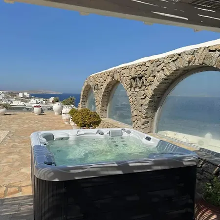 ヴィラ On The Rocks W Hot Tub At Cavo Delos Agios Ioannis Diakoftis
